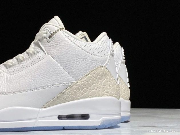 Kicked Out Shoe Store 3 Jordan Air White Retro 136064-111 Triple 0823